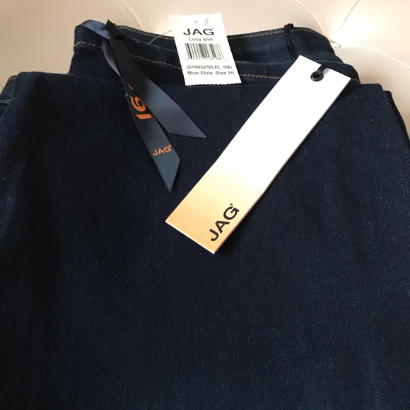 NEW JAG Dark Indigo Stretch Skinny Ankle Jeans Size 16 - Picture 3 of 6